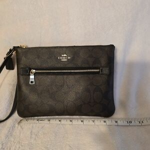 Coach Signature Large Wristlet